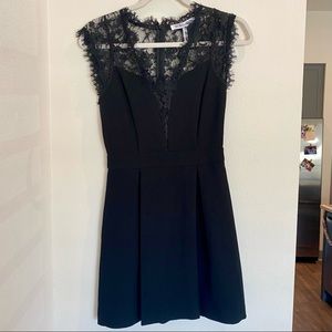 BCBG Black Dress with Lace Detail